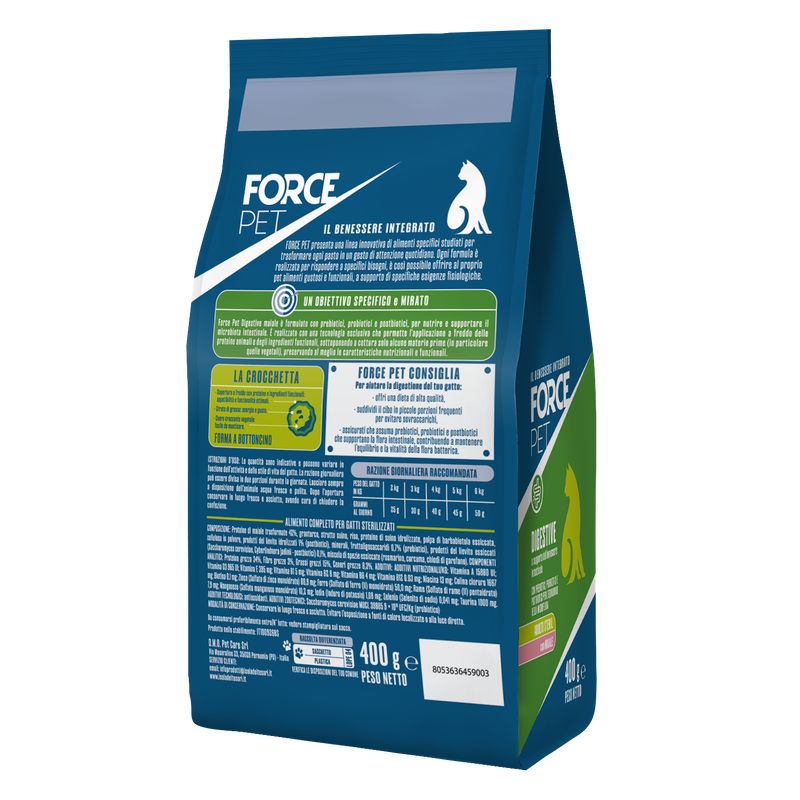 Forcepet Cat Adult Steril Digestive con maiale 400gr