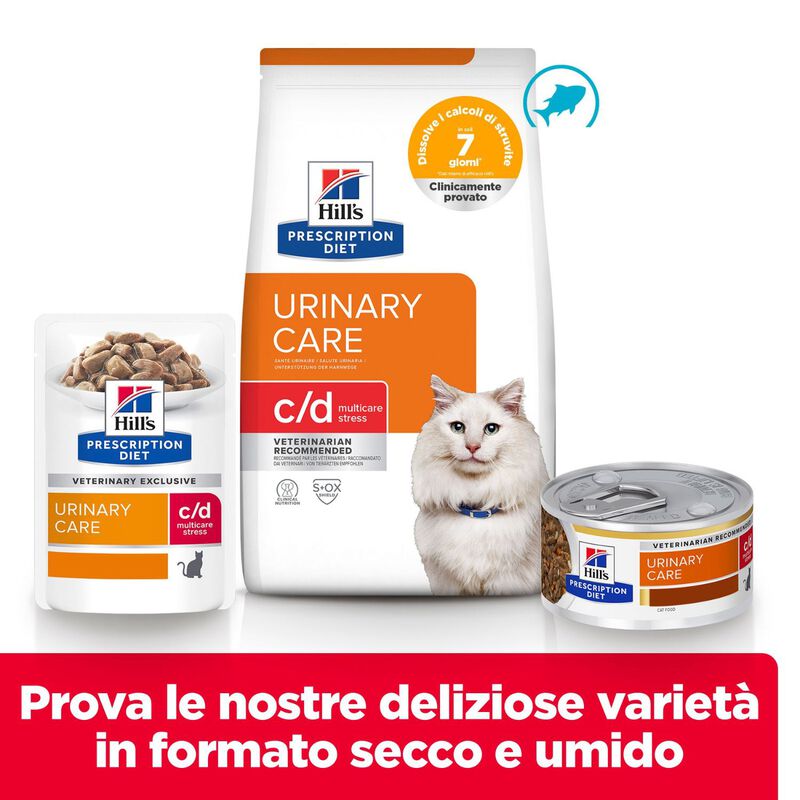 Hill's Prescription Diet Cat c/d Multicare Stress Pesce 8 kg