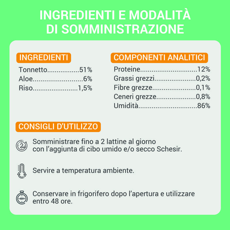 Schesir Cat Tonnetto con Aloe in Gelatina 70g