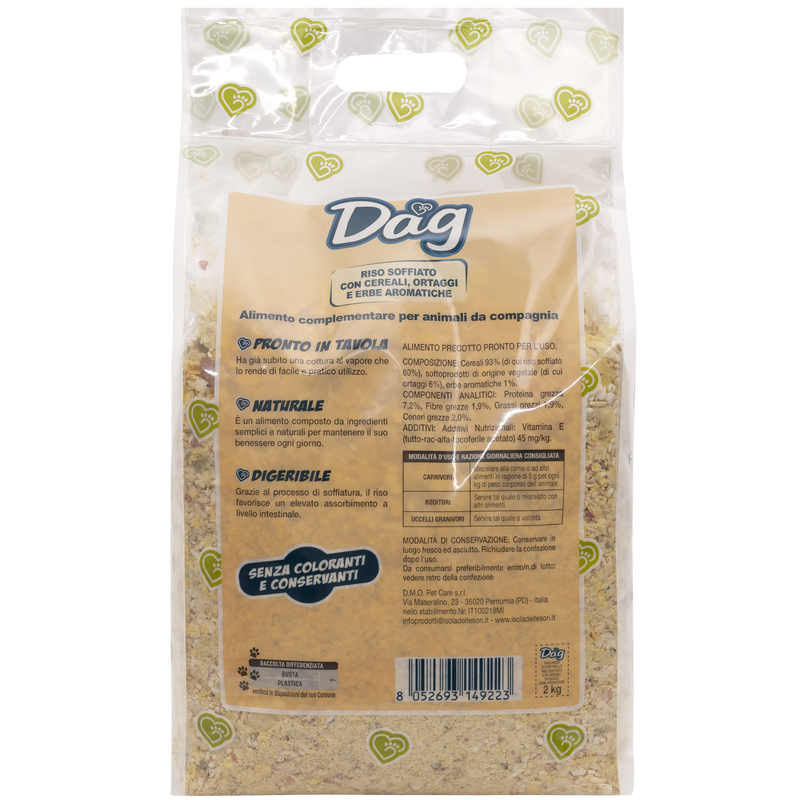 Dag Riso soffiato con cereali, ortaggi e erbe aromatiche 2 kg