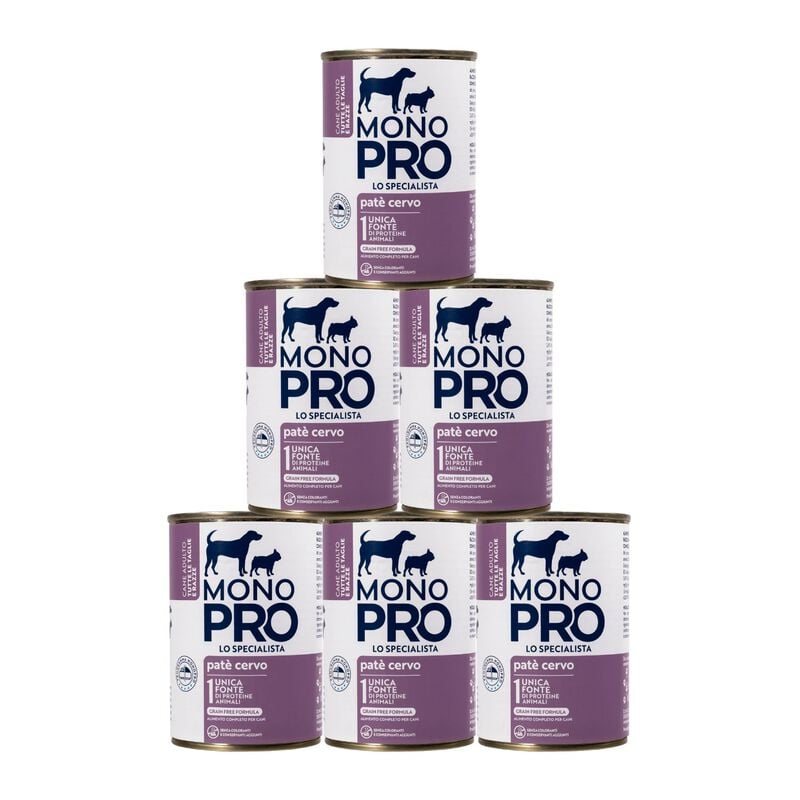 Monopro Dog Adult All breeds Pat&egrave; Cervo 400 gr