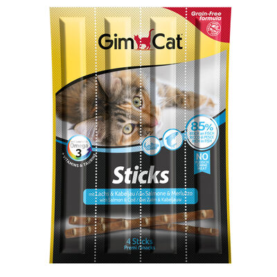 Gimcat Sticks Salmone Trota 4 x 5 gr