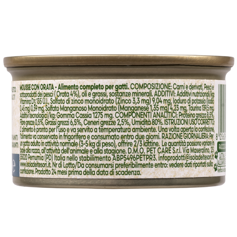 Naturalpet Cat Adult Mousse con Orata 85 gr