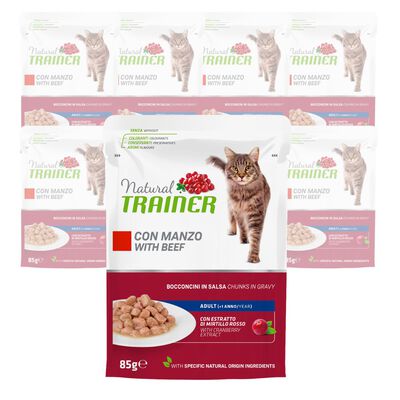 Natural Trainer Cat Manzo 85gr