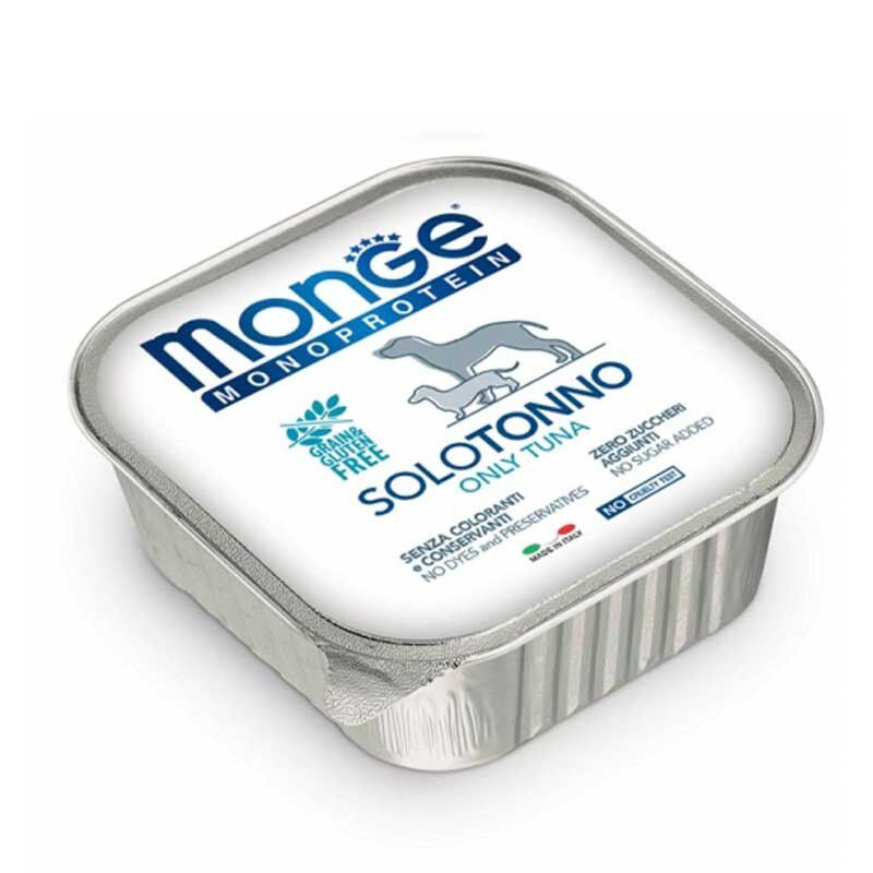 Monge Monoprotein per cani adulti Paté Solo Tonno 150 gr