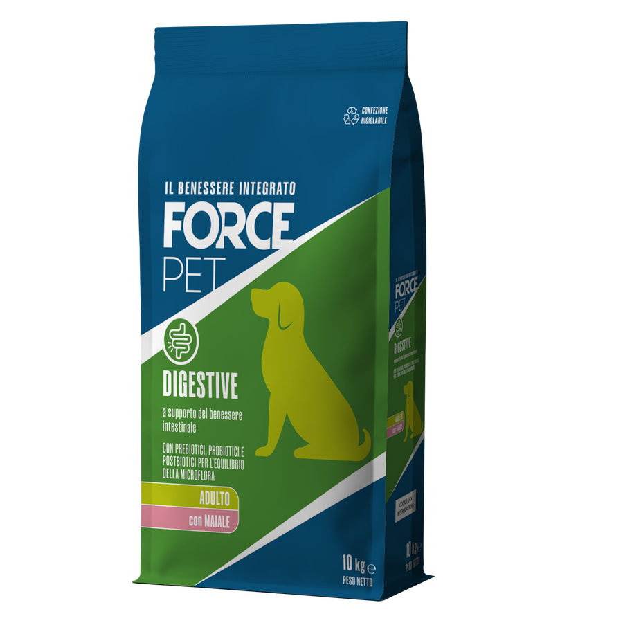 Forcepet Dog Adult Digestive con maiale 10kg