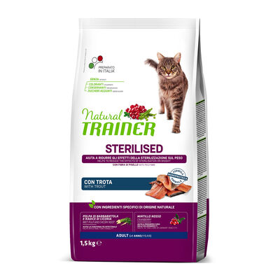 Natural Trainer Cat Adult Sterilised Trota 1,5 kg