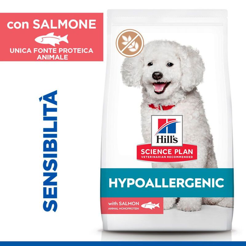 Hill's Science Plan Hypoallergenic Dog Adult Small & Mini Monoprotein Salmone 1,5Kg