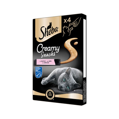 Sheba Creamy Cat Snack Salmone 4 x 12 gr