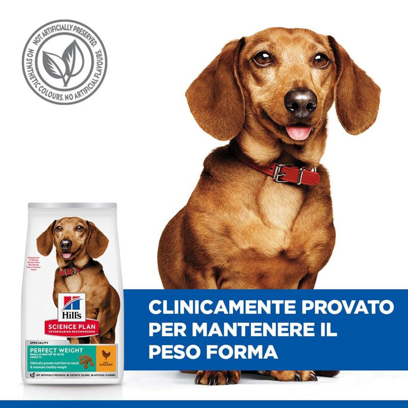 Hill's Science Plan Dog Perfect Weight Small & Mini Adult al Pollo 1,5 kg