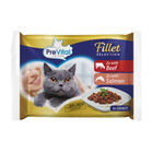 Prevital Cat Adult Multipack Filetti Salmone e Manzo in salsa 85x4 pz image number 0