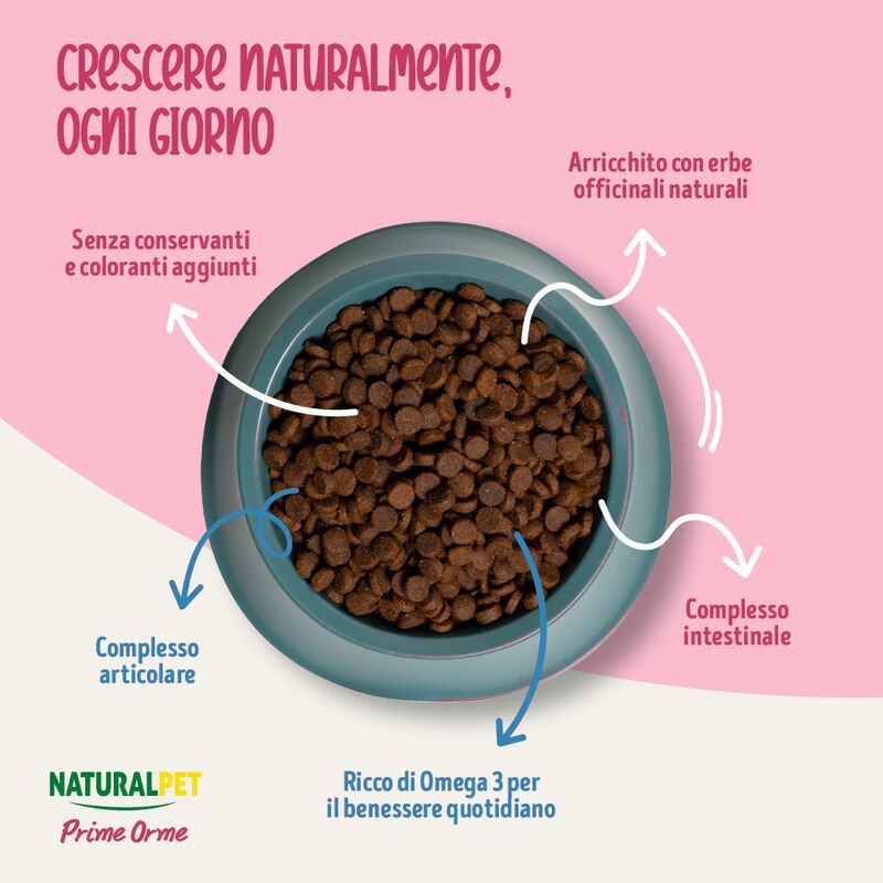 Naturalpet Prime Orme Kitten ricco in Pollo 300gr