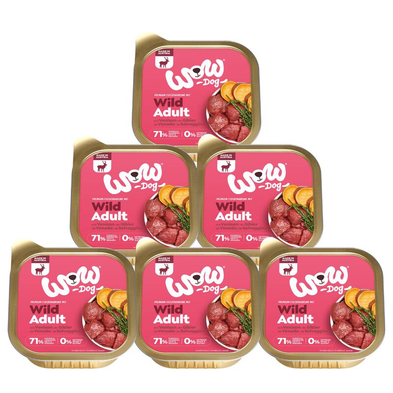 Wow Dog Adult Selvaggina con Alga Marina e Patate Dolci 150 gr