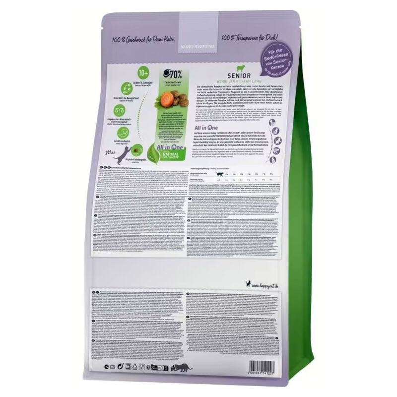 Happy Cat Senior +10 Farm Agnello 300 gr