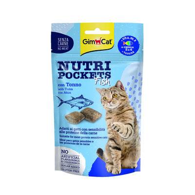 Gimcat Nutri Pockets Fish con Tonno 60 gr