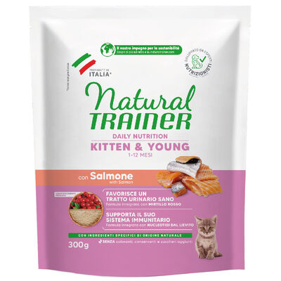 Natural Trainer Cat Kitten con Salmone 300 gr