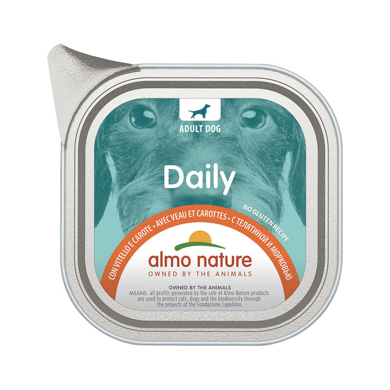 Almo Nature Daily Dog Vitello 100g - Alimento senza glutine per cani
