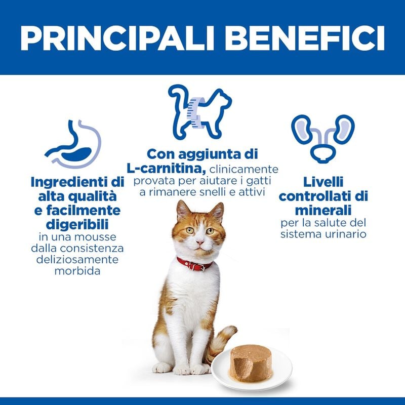 Hill's Science Plan Sterilised Adult Mousse per gatti adulti sterilizzati con Pollo 85 gr