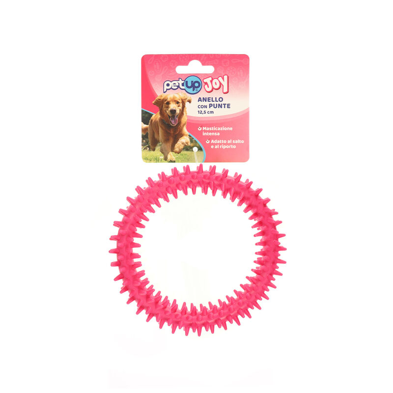 Petup Joy Anello per cani in TPR con punte 12,5 cm