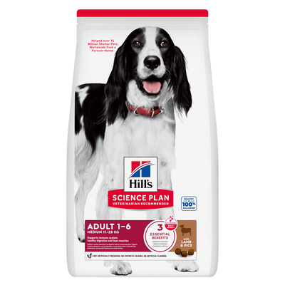 Hill's Science Plan Dog Medium Adult con Agnello e Riso 18 kg