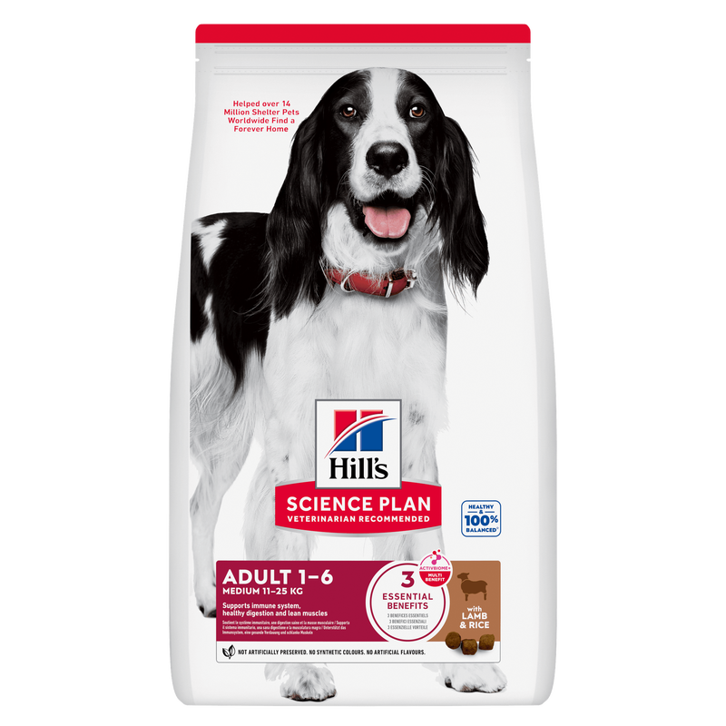 Hill's Science Plan Dog Medium Adult con Agnello e Riso 18 kg
