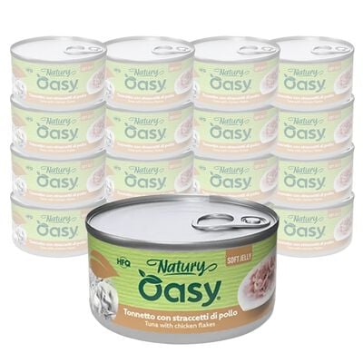 Oasy Cat Natury Tonnetto con Straccetti di Pollo 85g