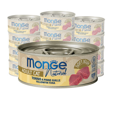 Monge Natural Cat Adult Tonno a pinne gialle in jelly 80 gr