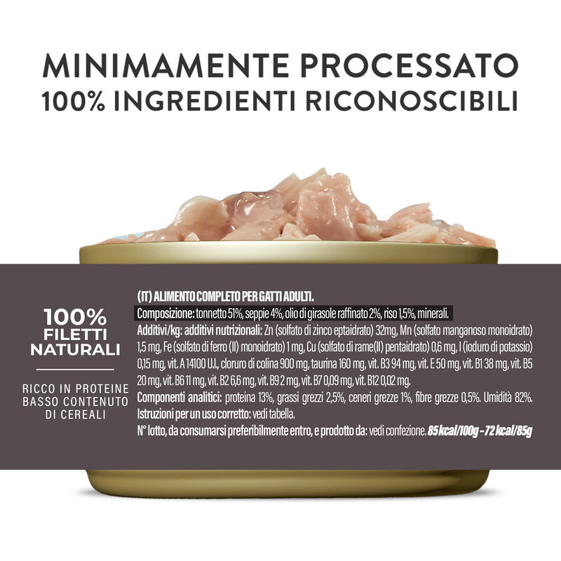 Schesir Cat Adult Tonnetto con Seppie Jelly 85g