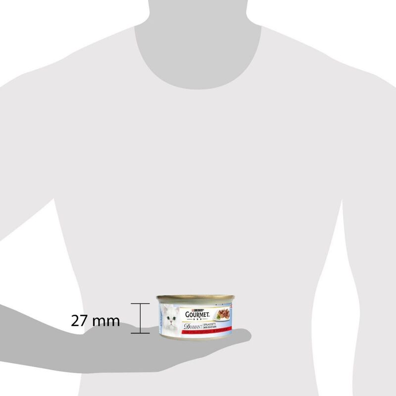 Gourmet Diamant Cat Adult Sfilaccetti con Vitello Naturale 85 gr