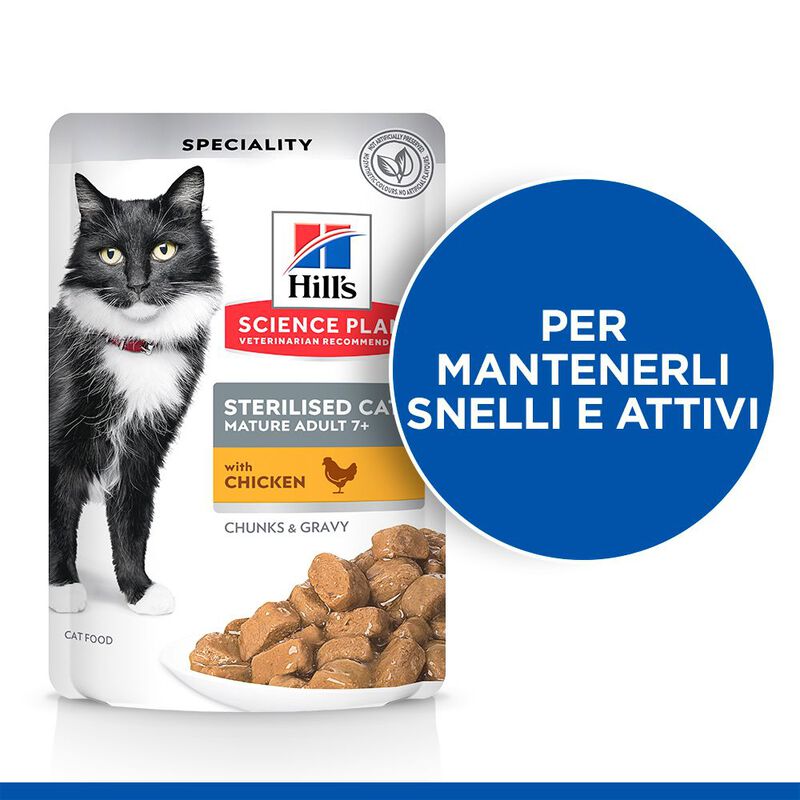 Hill's Cat Sterilised Mature Adult al Pollo 85 gr