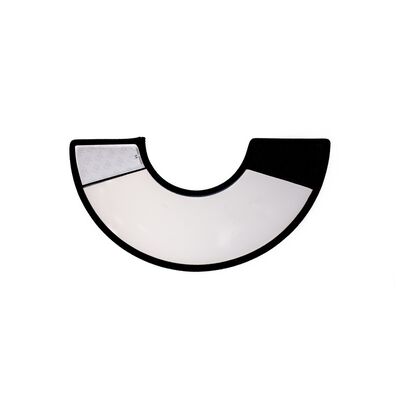 Leo pet Collare Chirurgico con velcro e bordatura S