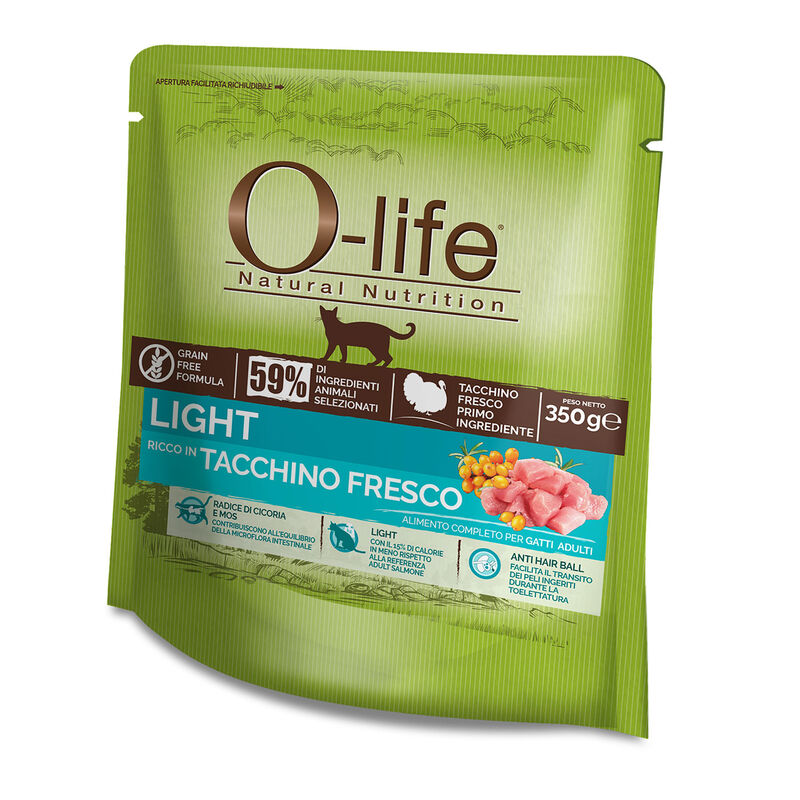 O-life Cat Adult Light Tacchino Grain Free 350 gr