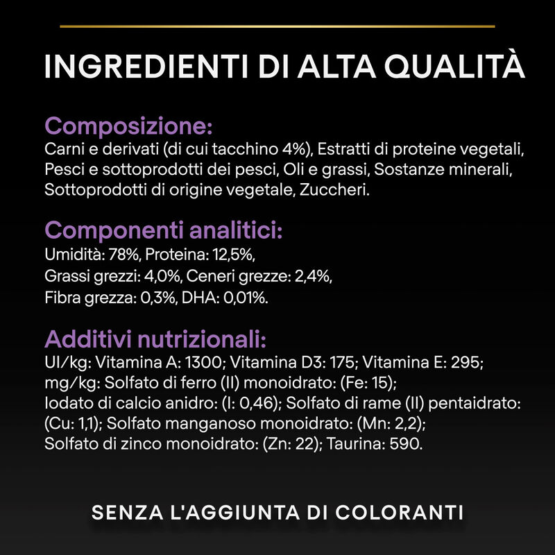 Purina Pro Plan Nutri Savour Cat Junior Pezzetti con Tacchino in Salsa 85 gr