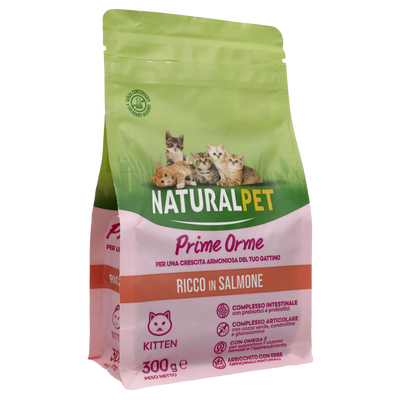 Naturalpet Prime Orme Kitten ricco in Salmone 300gr