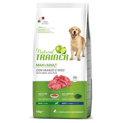 Trainer Natural Dog Maxi Adult Manzo e Riso 12 kg