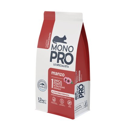 Monopro Cat Adul Sterilized Manzo 1,2kg