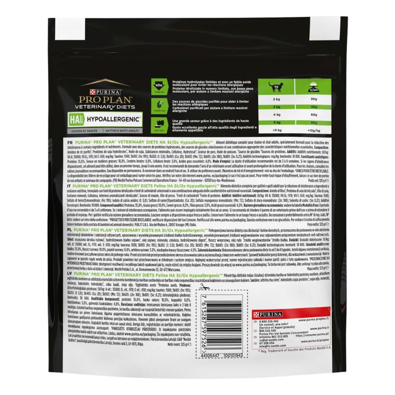 Purina Pro Plan Veterinary Diets Cat HA Hypoallergenic St/Ox 3,5 kg