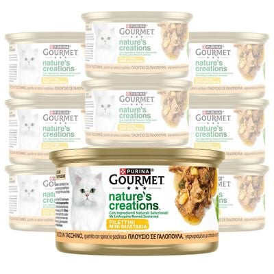 Gourmet Nature's Creations Cat Adult con Tacchino, spinaci e pastinaca 85 gr