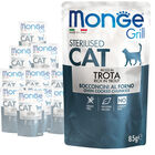 Monge Grill sterilizzati Bocconcini in Jelly Ricco di Trota 85 gr