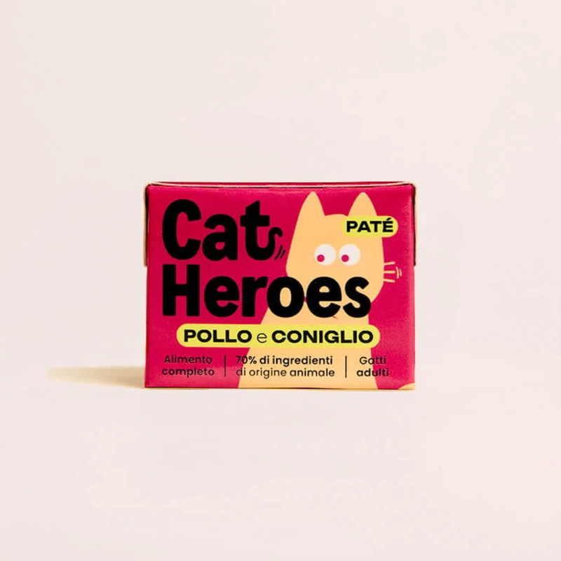 Cat Heroes Pat&eacute; Pollo e coniglio 95gr