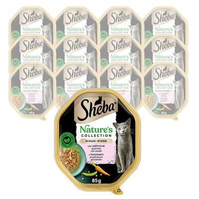 Sheba Cat Adult Nature's Collection Salmone con Piselli 85 gr