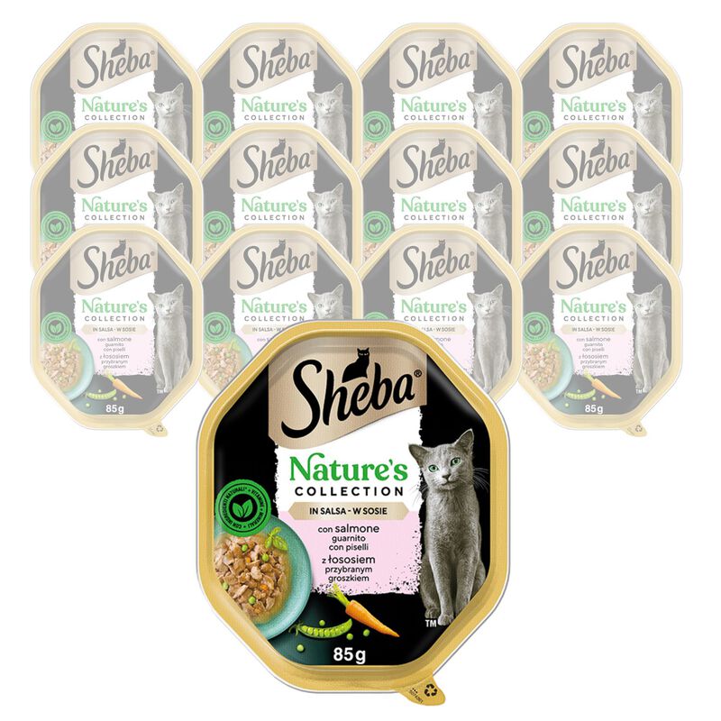 Sheba Cat Adult Nature's Collection Salmone con Piselli 85 gr