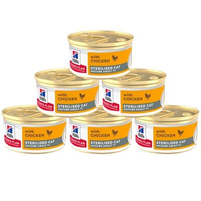 Hill's Science Plan Sterilised Mature Adult Mousse per gatti Pollo 85 gr
