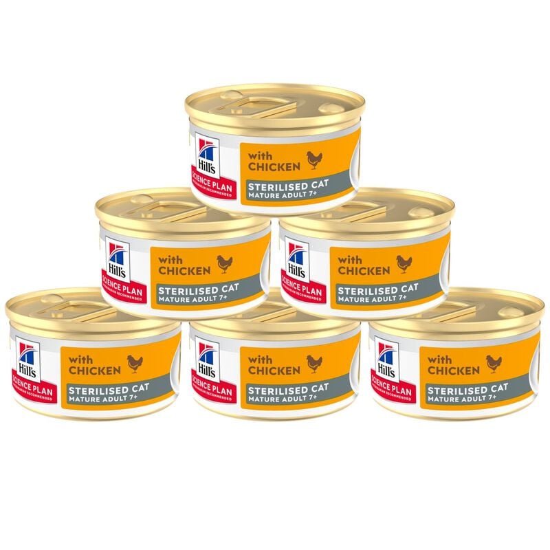Hill's Science Plan Sterilised Mature Adult Mousse per gatti Pollo 85 gr