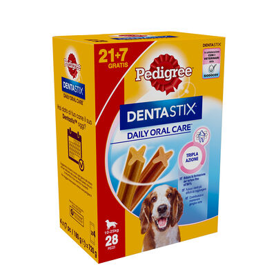 Pedigree Dog Dentastix Medium 21+7 pz