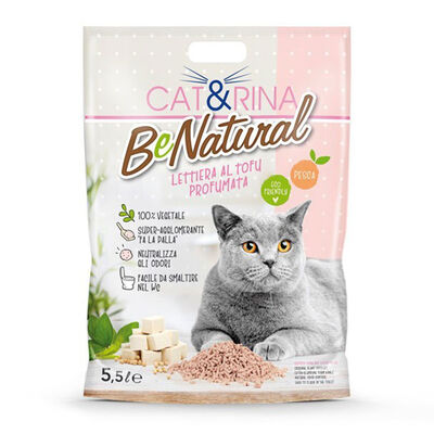 Cat&Rina Lettiera al Tofu Be Natural Aroma Pesca 5,5 lt
