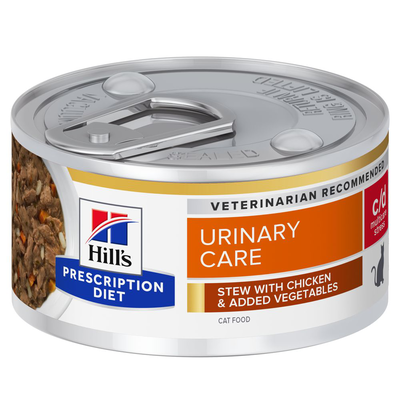 Hill's Prescription Diet Cat c/d Multicare Stress Urinary spezzatino con pollo e verdure 82 gr