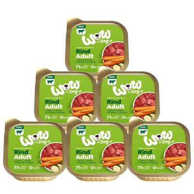 Wow Dog Adult Manzo con Carote e Zucchine 150 gr