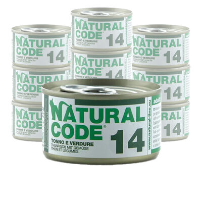 Natural Code Cat Tonno e Verdure lattina 85g n.14