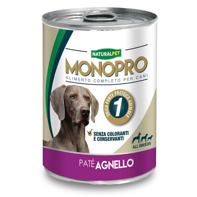 Naturalpet Monopro Paté di Agnello 400 gr